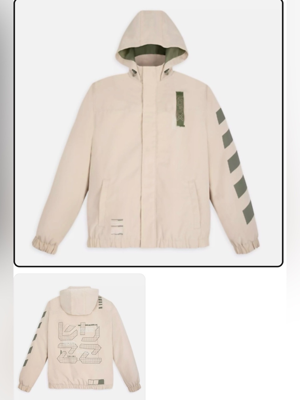 Like New No Tags Disney Store  Beige Hooded  Buzzlighter Windbreaker Size XL. - Picture 4 of 16
